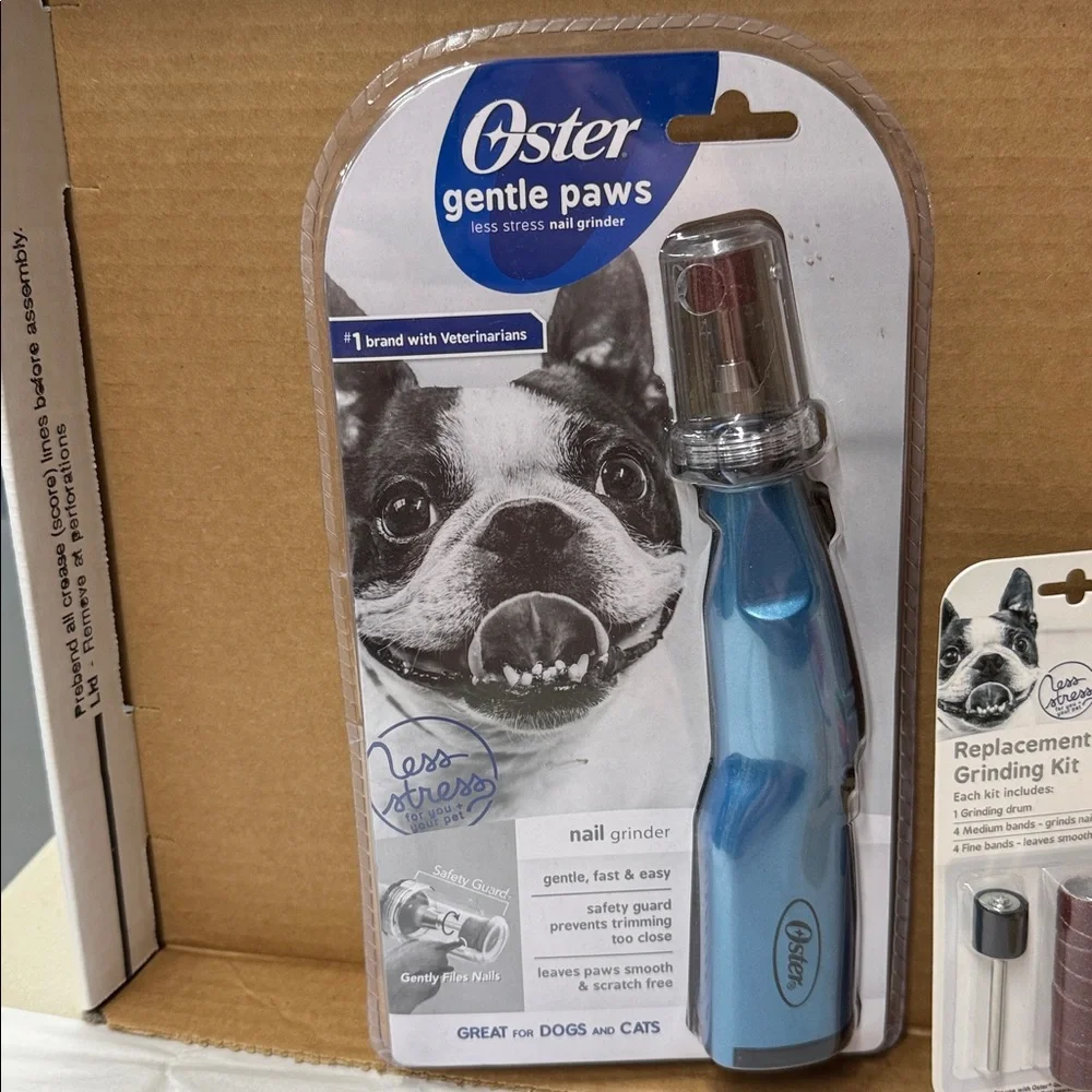 ⭐️Oster Gentle Paws Blue Nail Grinder with Replacement Kit